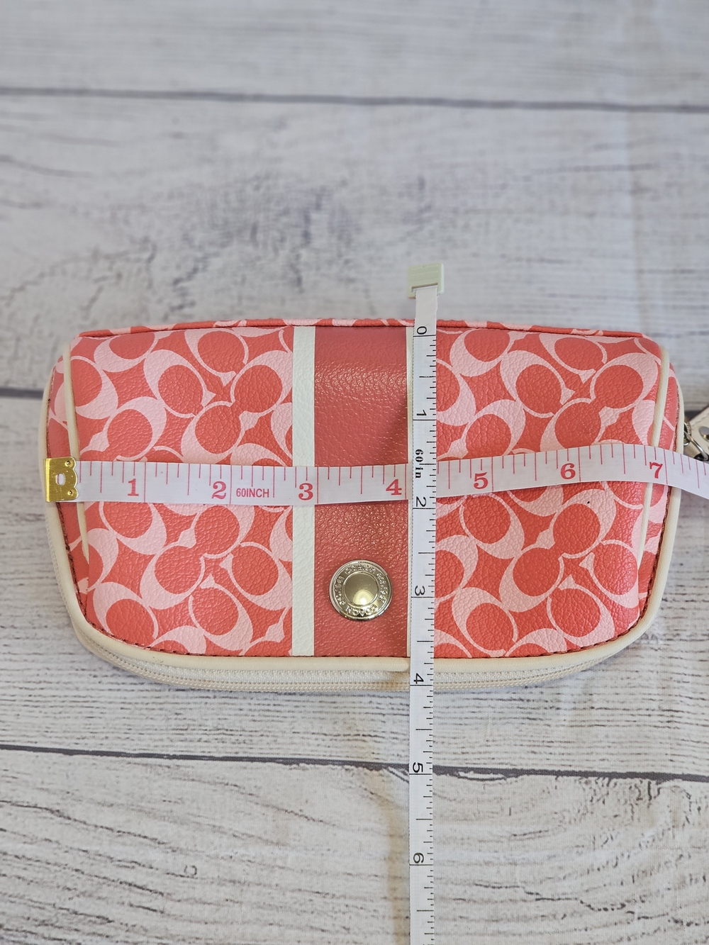 Coach Chelsea Leah Tote & Heritage Stripe Cosmetic Case - Picture 16 of 16